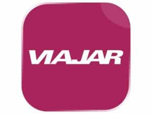 The logo of Viajar TV