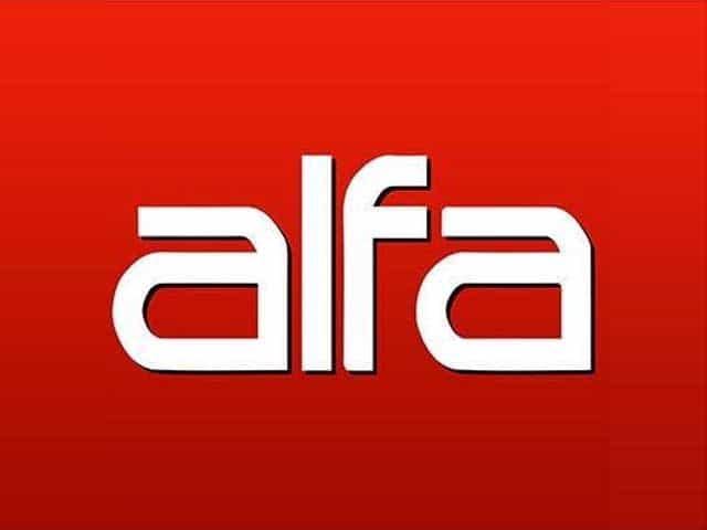 The logo of Alfa TV
