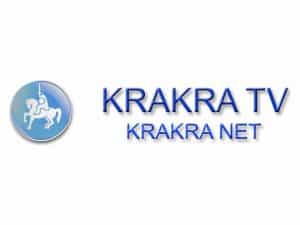 The logo of TV Krakra