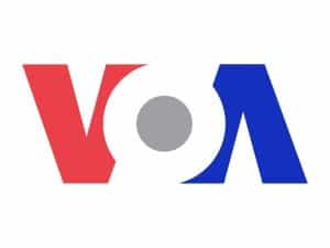 The logo of VOA Weishi