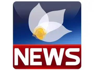 The logo of KurdSat News