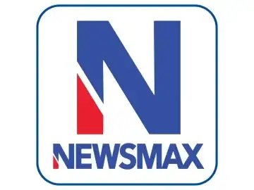 The logo of Newsmax TV