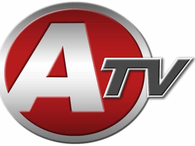 The logo of Andisheh TV