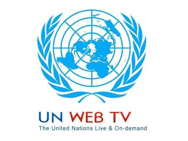 The logo of UN Web TV