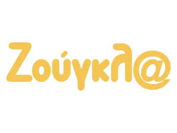 The logo of Zougla TV